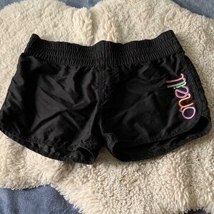 O’Neill Black Swim Shorts with Colorful Logo
